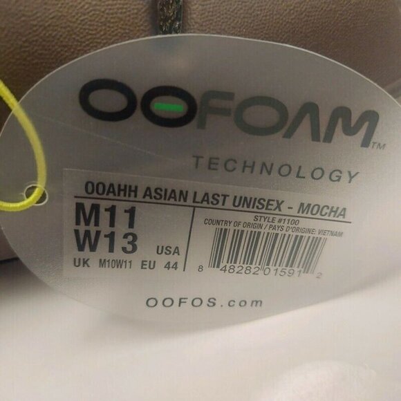 OOFOS Ooahh Recovery Slide Mens Size 11 Womens Size 13 Pool Sandal Mocha Brown - Picture 4 of 9